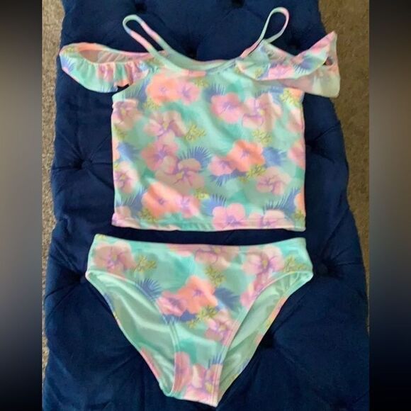The Children's Place Other - Girls floral 2 piece swimsuit